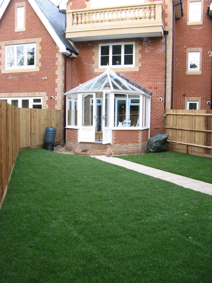The garden before work starts