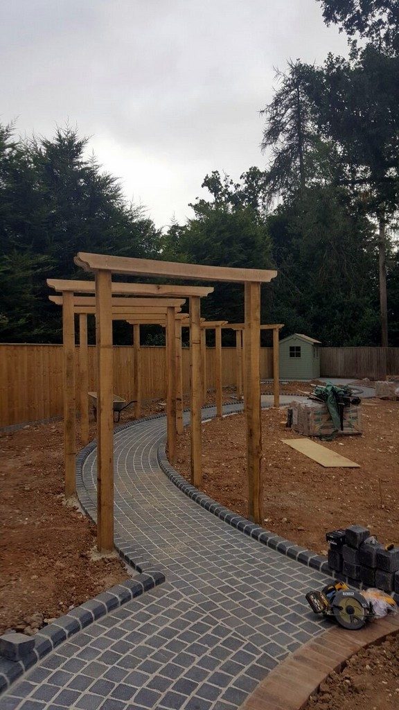 Garden of curves - during the build image
